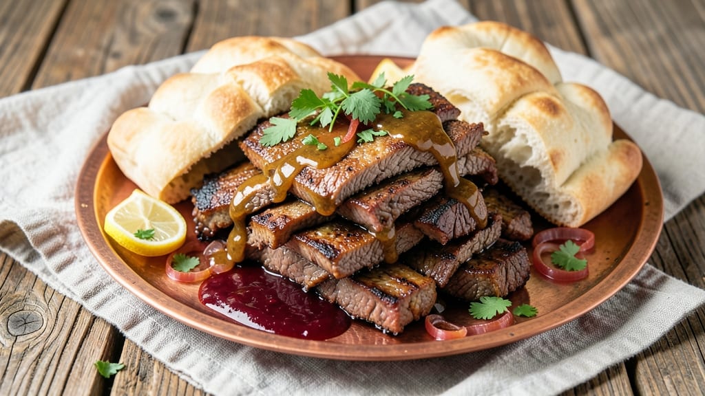 Authentic Beef Shawarma Recipe: Spice-Infused Marinated Meat with Crispy Wraps