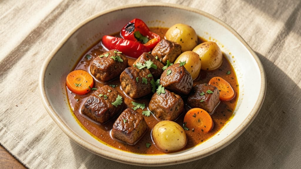 Beef and Vegetable Curry Recipe: Spiced Tomato-Coconut Depth in One Pot
