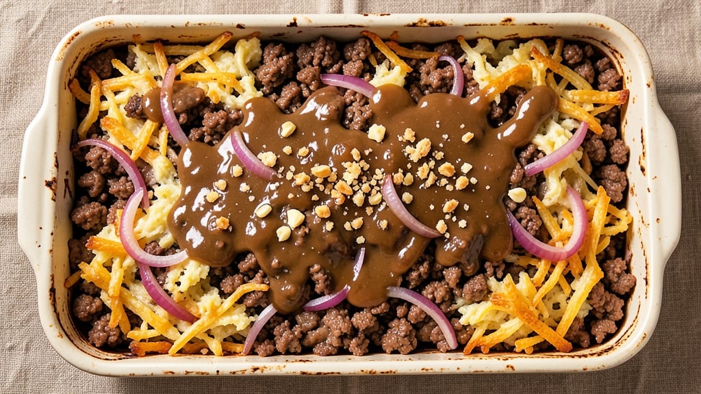 Beef and Hash Brown Casserole Recipe: Crispy Top, Melty Cheese Layers