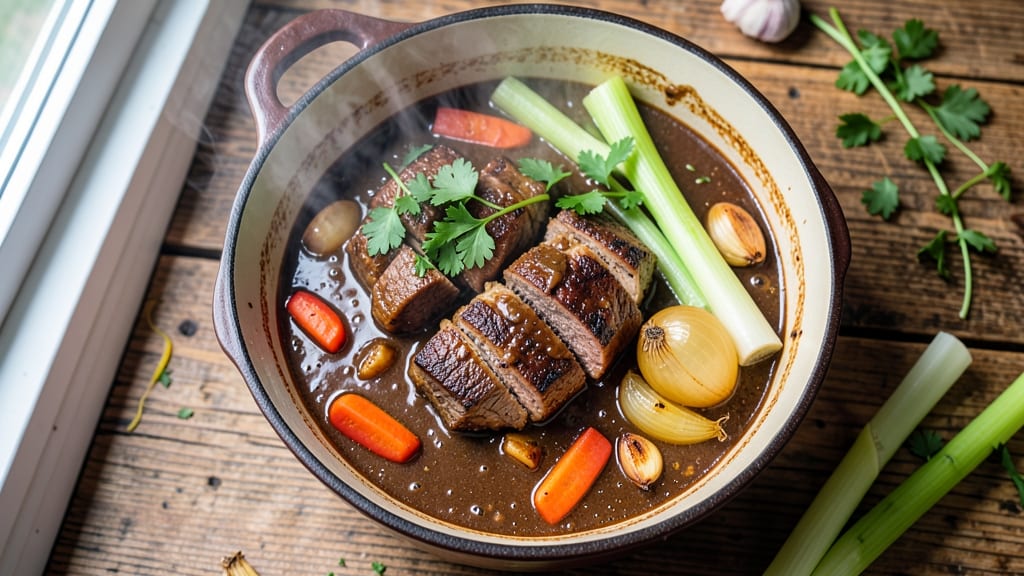 Beef and Stout Stew Recipe: Deep Malty Richness With Caramelized Fond