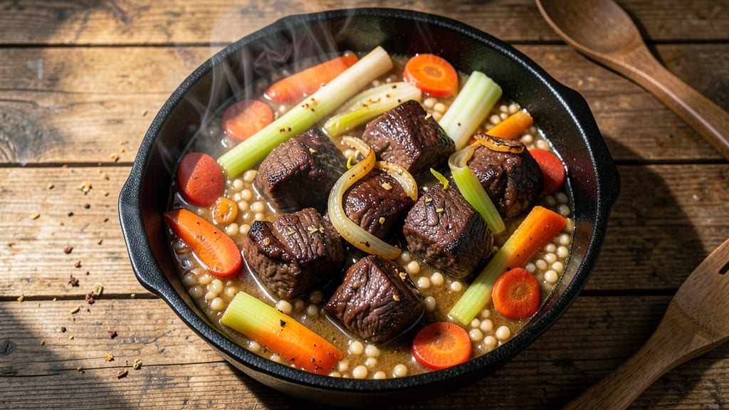 Beef and Pearl Barley Stew Recipe: Deep Umami Braise with Chewy Barley Luxury